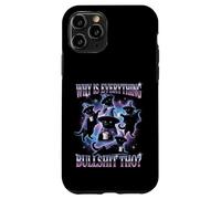 Why Is Everything Bullshit Tho? Weirdcore Cat Meme Case for iPhone 11 Pro