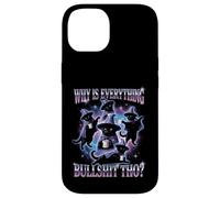 Why Is Everything Bullshit Tho? Weirdcore Cat Meme Case for iPhone 14
