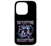 Why Is Everything Bullshit Tho? Weirdcore Cat Meme Case for iPhone 14 Pro