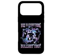 Why Is Everything Bullshit Tho? Weirdcore Cat Meme Case for iPhone 17 Pro Max