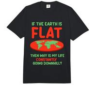 Why is My Life Constantly - Flat Earther Flat Earth Comfort Colors Adult Heavyweight T-Shirt