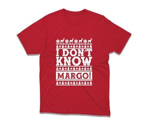 Why is The Carpet All Wet Todd Couple Matching Merry Christmas T Shirt I Don't Know Margo Santa Husband Wife Gift for GF/BF Birthday Xmas Unisex Top (Red, M)