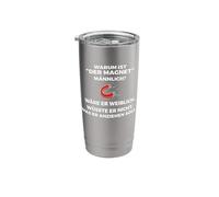 Why is the Magnet Male Black Humour? Stainless Steel Insulated Tumbler
