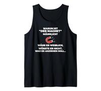 Why is the Magnet Male Black Humour? Tank Top
