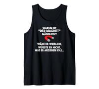 Why is the Magnet Male Black Humour? Tank Top