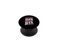 Why Move When You Can Sit - Chair Yoga PopSockets Adhesive PopGrip