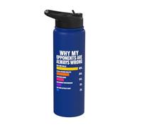 Why My Opponents are Always Wrong Pickleball Stainless Steel Insulated Water Bottle