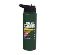Why My Opponents are Always Wrong Pickleball Stainless Steel Insulated Water Bottle