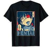 Why Not Let's Play Hentai Kakegurui Midari Ikishima Unisex Black T-Shirt Men's Fashion O-Neck Casual Printed Tees Streetwear Black XXL