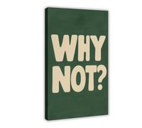 Why Not Poster Canvas Poster Bedroom Decor Landscape Office Room Decor Gift 12x18inch(30x45cm)