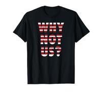 Why Not Us? Red Stripe T-Shirt