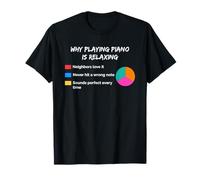 Why Playing Piano is Relaxing Sarcastic Humor Pianist T-Shirt