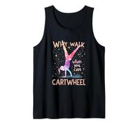 Why run when you can beat a bicycle? Gymnast Girl Tank Top