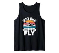 Why Run When You Can Fly Swim Training Retro Tank Top
