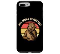 Why Should We Hire You Funny Monkey Thinking Interview Meme Case for iPhone 7 Plus/8 Plus
