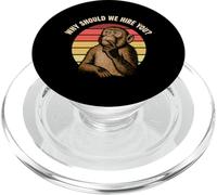Why Should We Hire You Funny Monkey Thinking Interview Meme PopSockets PopGrip for MagSafe