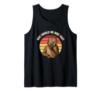 Why Should We Hire You Funny Monkey Thinking Interview Meme Tank Top