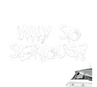Why so serious self-adhesive sticker for motorcycle helmets, cars, , laptops | vinyl wall decoration for riders,