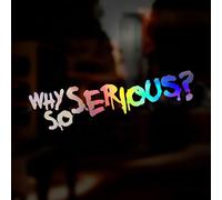 Why So Serious Sticker Holographic Chrome Oil Slick Vinyl Decal 200mm