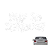 Why So Serious Stickers, Serious Message Stickers, Why So Serious Stickers, Decorative Stickers for Motorcycle Helmets, Why So Serious Stickers, Cool Design
