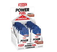 WHY SPORT Power Fuel - Energy Gel Carbohydrate - Maltodextrins and Amino Acids - Cola Lemon Flavour - Box of 24 Gels - 50 ml