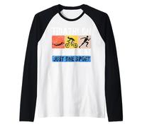 Why Suck At One Sport you can Suck at three Triathlon Raglan Baseball Tee