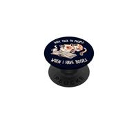 Why Talk to People when I Have Books Cute Reading Cat EduEly PopSockets Adhesive PopGrip