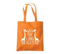 Why The Long Faces Giraffe Tote Shopping Bag 10 Litres Capacity 42 x 38cm