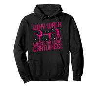 Why Walk When You Can Cartwheel Gymnast Funny Gymnastic Pullover Hoodie
