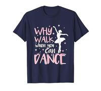 Why Walk When You Can Dance Love to Dance T-Shirt, Men, Navy Blue, XX-Large