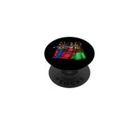 Why walk when you can Shimmy Belly Dancer Illustration PopSockets Adhesive PopGrip