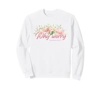 Why Worry - Matthew 6:28-29 Women & Girls Christian Lilies Sweatshirt
