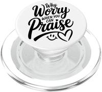 Why Worry When You Can Praise (women's Christian) PopSockets PopGrip for MagSafe