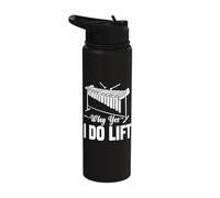 Why Yes I Do Lift Vibraphone Passion Stainless Steel Insulated Water Bottle