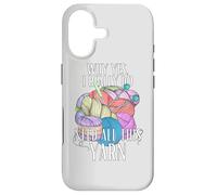 Why yes, I really do need all this yarn | Crochet Knitting Case for iPhone 17
