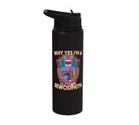 Why Yes I'm A Sewciopath Funny Sewing Stainless Steel Insulated Water Bottle