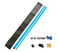 WhYaTT 1/2 Split Jointed Billiard Cues, Portable 9MM Carbon Fiber Durable Professional Pool Cues Stick, Snooker Billiard Accessory,Blue