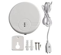 Whychstore 135 dB Dual Mode Water Leak Detector Alarm, Flood and Water Level Sensor for Home Safety, White Compact Design with 9V Battery Included