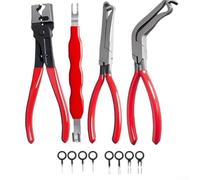 Whychstore 4PCS Electrical Disconnect Pliers, Automotive Electrical Connector Disconnect Tool and Connector Separator and Hose Clamp Pliers