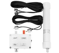 Whychstore Active Antenna 10 kHz-30 MHz for Mini Whip HF LF VLF VHF Reception, Class A Circuit with Coaxial Connection, Includes 6 m and 8 m Cables