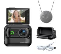 Whychstore Compact Panoramic Action Camera, Anti-Shake Technology with WiFi Connectivity and Magnetic Mount, White