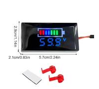 Whychstore DC12V-150V Mini LED Display Digital Voltmeter Tester, DC Voltage Gauge Voltage Indicator, For EV Car Motorcycle Voltage Monitor(blue)