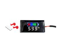 Whychstore DC12V-150V Mini LED Display Digital Voltmeter Tester, DC Voltage Gauge Voltage Indicator, For EV Car Motorcycle Voltage Monitor(white)