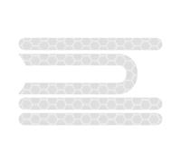 Whychstore Electric Scooter Reflective Strip,m365 Safety Reflective Tape, U-Shaped Scooter Reflective Strip for Xiaomim365/1S, 6.3x0.8cm, Gray