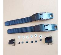 Whychstore Inline Skate Strap Buckle Set, PP Replacement with Clamp Screws Nuts, Compatible with Most Roller Skates Black 2-Pack