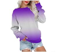 Whychstore Ladies 3D Graphic Hooded for top Relaxed Silhouette Fleece Lined for jumper for Holiday Vacation Club Wear S-XXL
