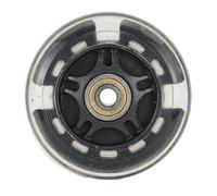 Whychstore LED Flash Wheel, 80mm Rear Scooter Wheel with ABED-7 Bearings, PUmaterial Flanged Tyre for Electric, For Kick Scooters