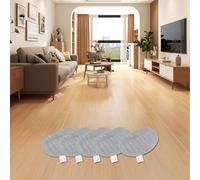 Whychstore Leifheit Steam Cleaner Replacement Pads, 5-Pack Microfiber Mop Covers for CleanTenso Models (Item 11911), 32 x 17.5 cm