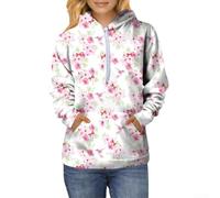 Whychstore Loose Women's 3D Graphic Sweatshirt Pullover Hoody Fashionable Street Style Cotton Blend Holiday Club Wear Sizes S to XXXXL