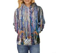 Whychstore Loose Women's 3D Graphic Sweatshirt Pullover Hoody Fashionable Street Style Cotton Blend Holiday Club Wear Sizes S to XXXXL